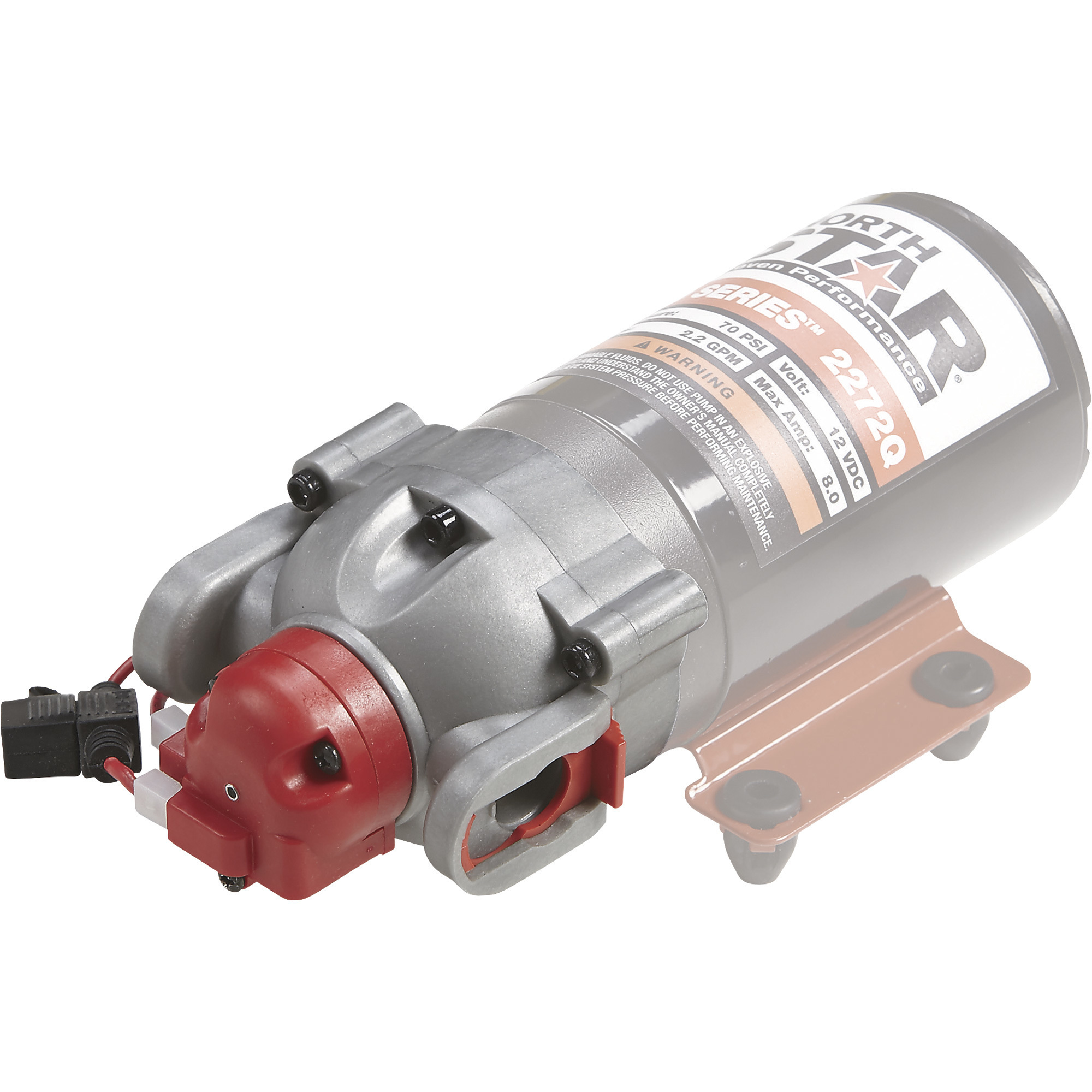 NorthStar Replacement Sprayer Pump Head, 2.2 GPM, 70 PSI, 3/4in. Quick-Connect Ports, Model# A2682272